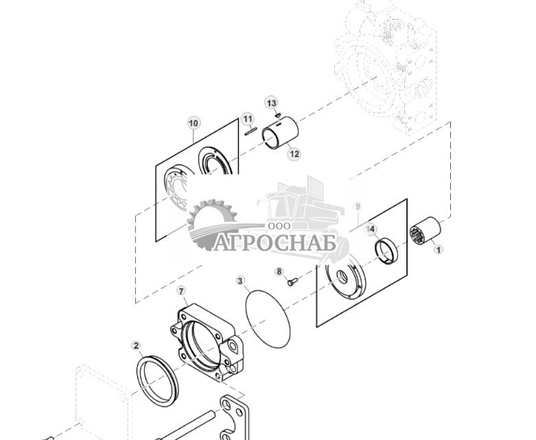 Компоненты гидростатического насоса, система подпитки и коллектор фильтрации - ST26242 44.jpg